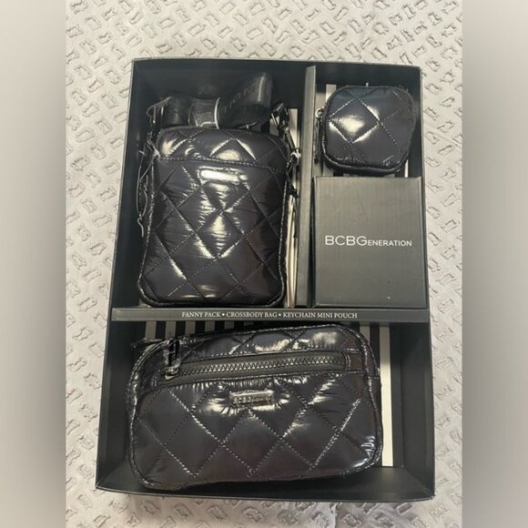 BCBGeneration Handbags - NIB BCBGenerations Puffer Belt Bag Gift Set